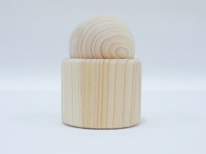 Wooden ball and base