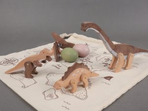 Wooden Dinosaurs Island Playset